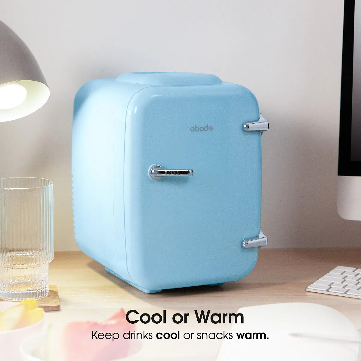 Abode A4CLR201BL, Retro 4L Cooler in Blue