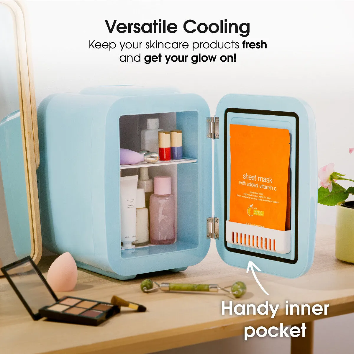 Abode A4CLR201BL, Retro 4L Cooler in Blue