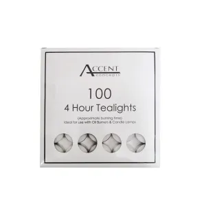 Accent Tealights, 4 Hr, 100pk