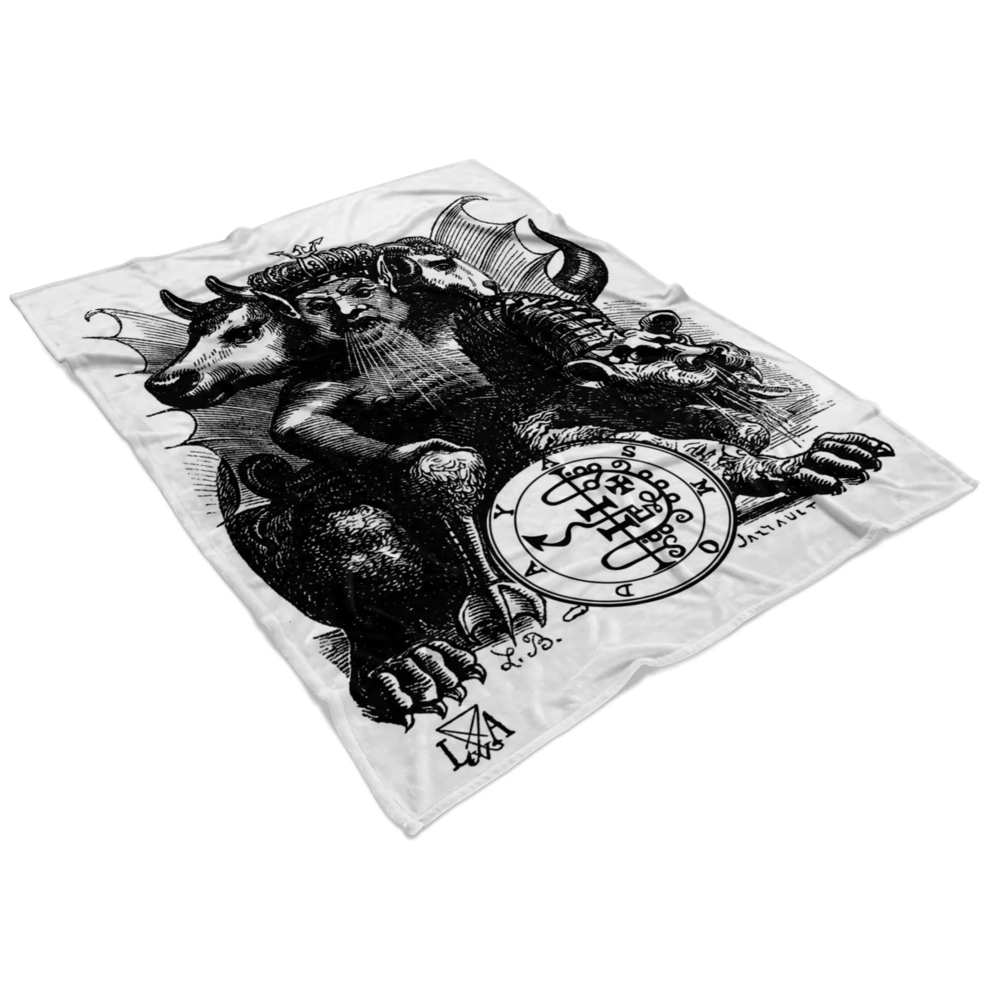 Asmodeus Demon King Fleece Blanket