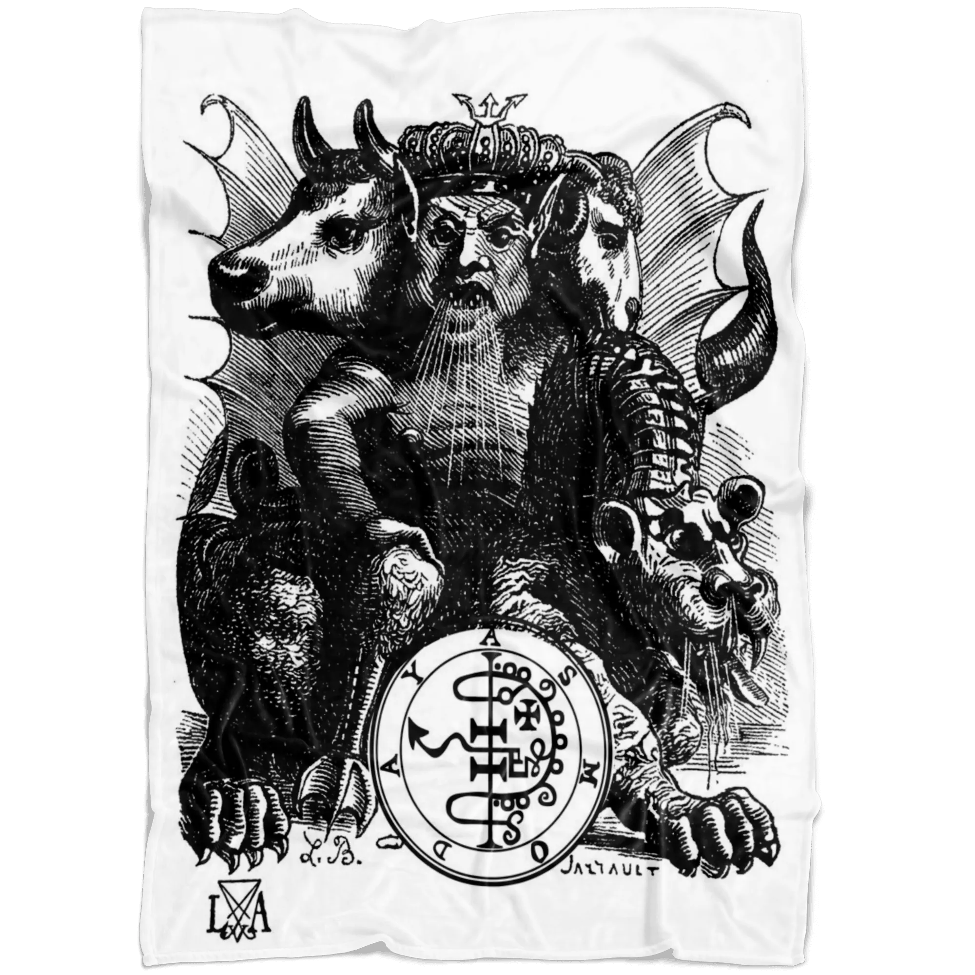 Asmodeus Demon King Fleece Blanket