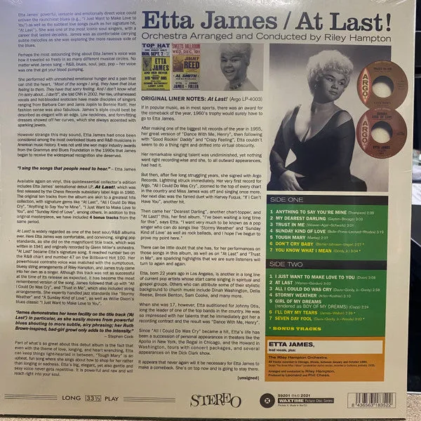 At Last  Limited Edition Picture Disc