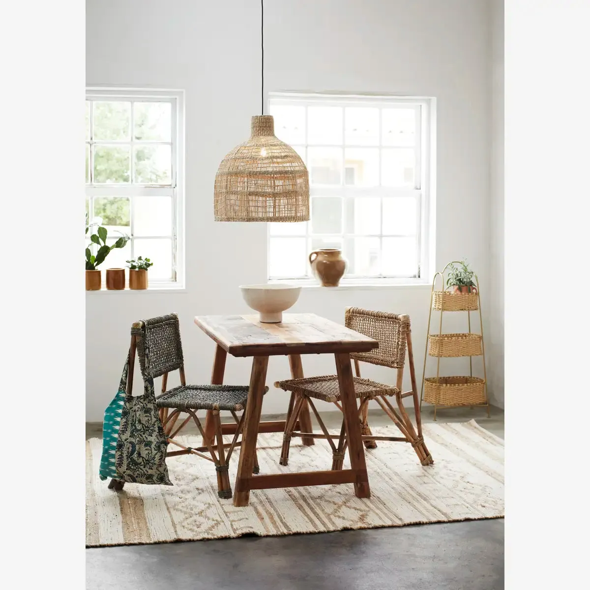 Bamboo Chair with Weaving