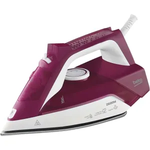 Beko Ceramic Non-Stick Steam Iron Red
