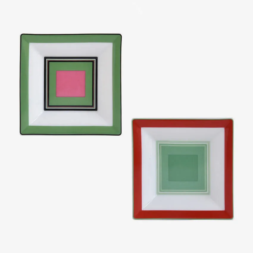 Bernardaud | Damier Square Ashtray