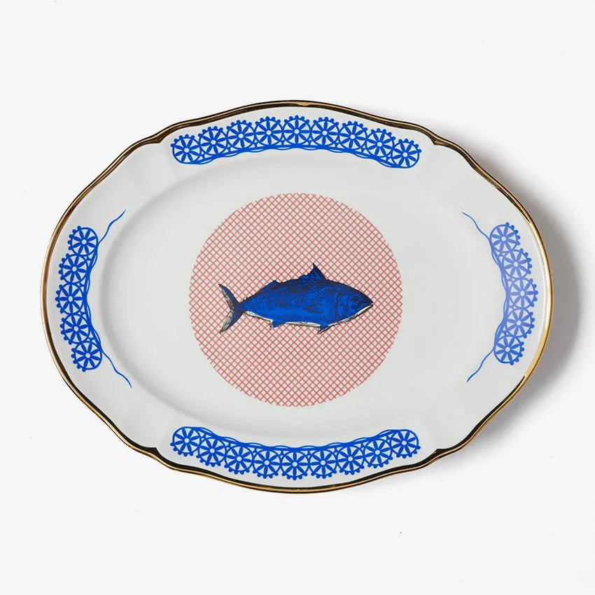 Bitossi Home | Bel Paese Oval Platter - Fish