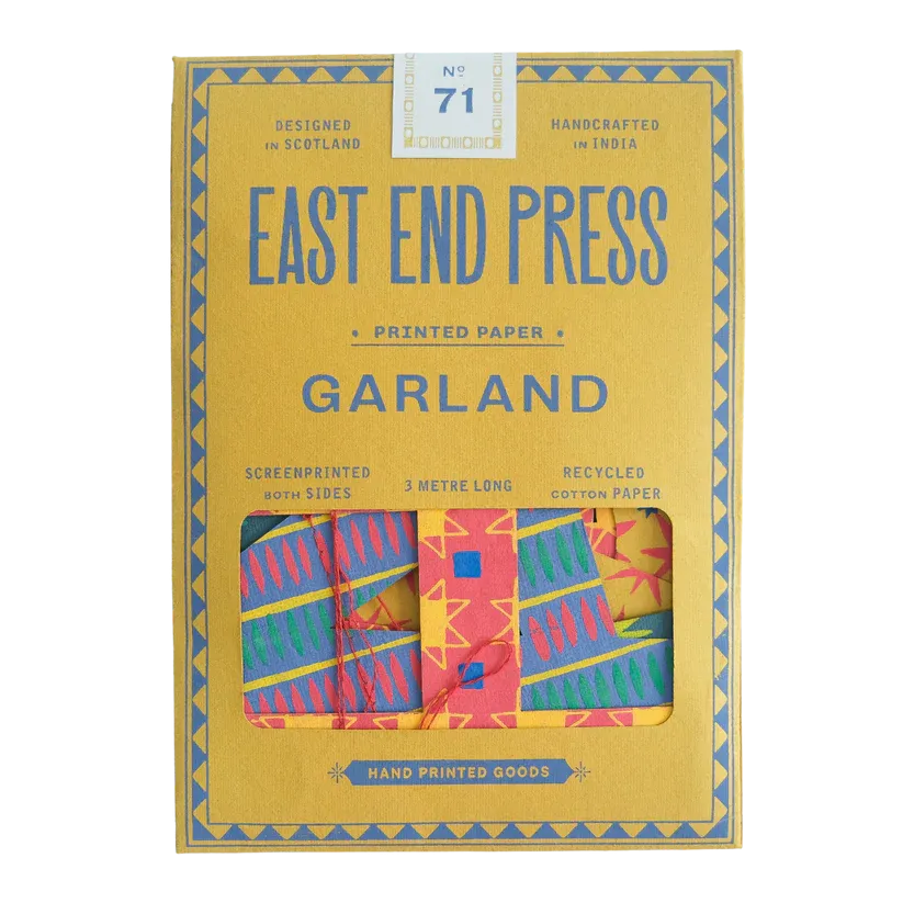 Bright Happy Birthday Sewn Garland
