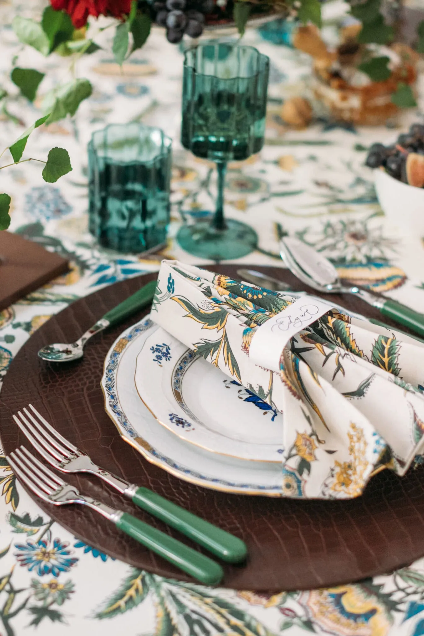 Brown Embossed Placemat