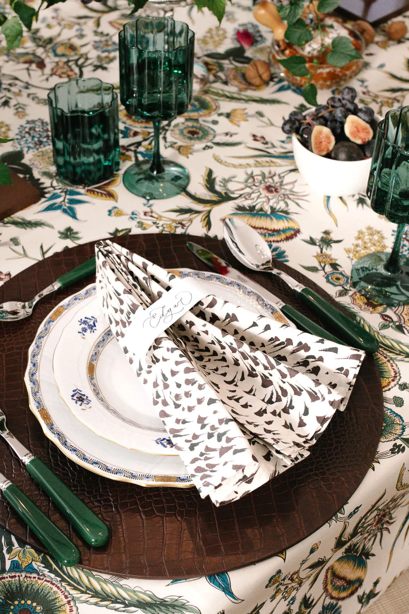 Brown Embossed Placemat