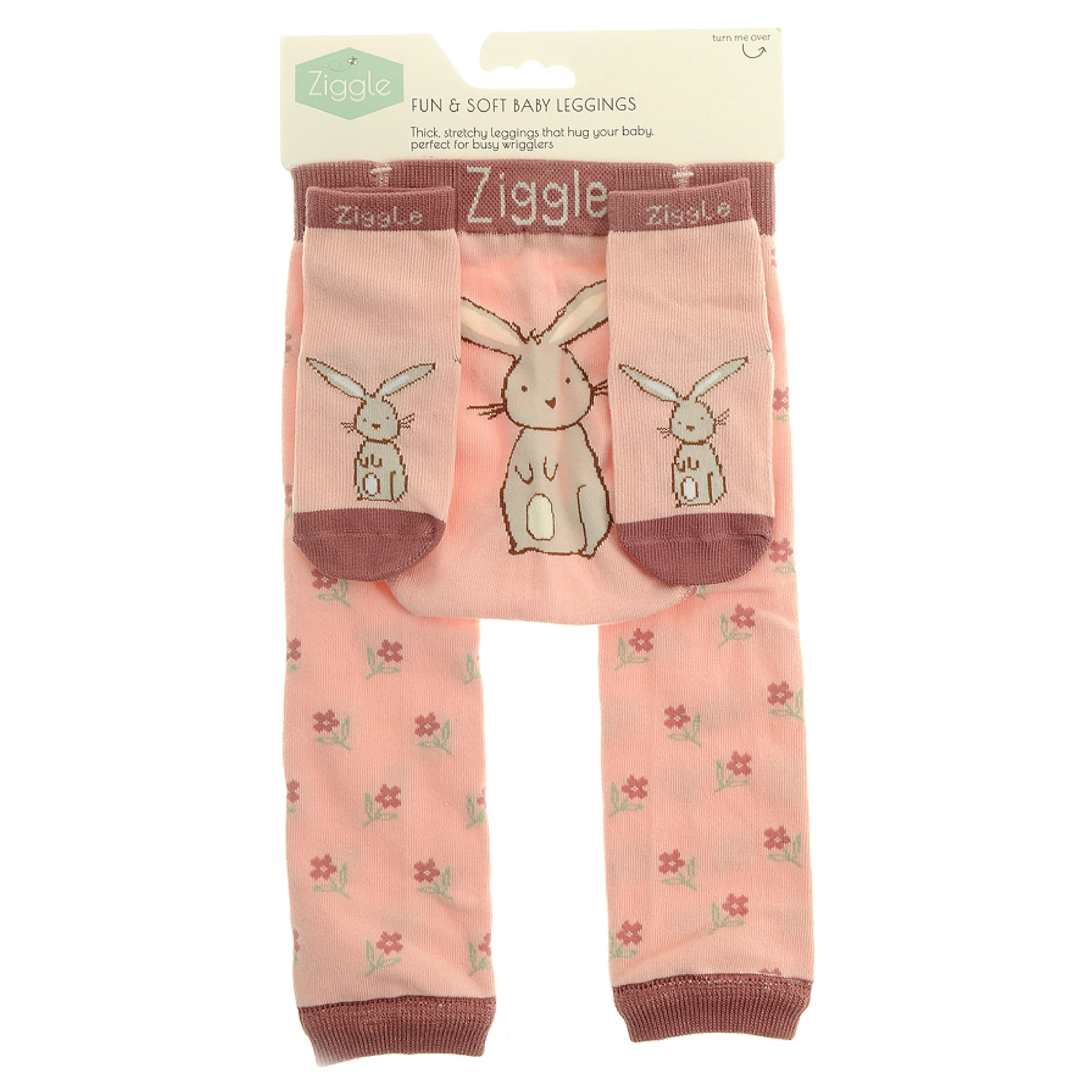 Bunnies Leggings & Socks Set | Pink | 0-6 Months