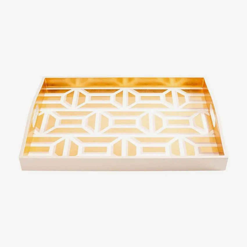 Caspari | Garden Gate Lacquer Tray