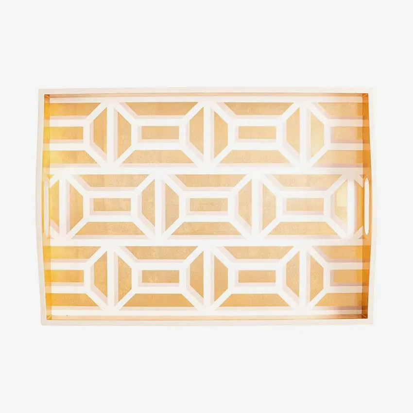 Caspari | Garden Gate Lacquer Tray