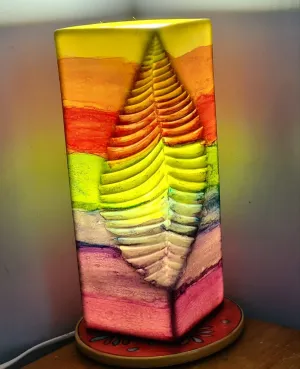 CHAKRA LEAF CERAMIC LAMP