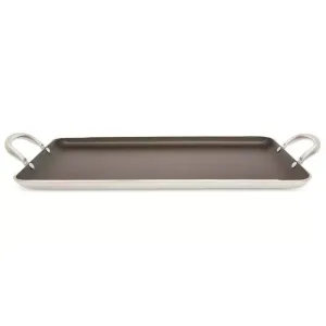 Charola Texas Stone c/volt aluminio 4mm 47x29cm