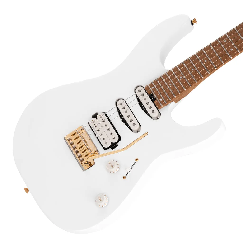 Charvel - Pro-Mod DK24 HSS 2PT CM, Caramelized Maple Fingerboard, Snow White