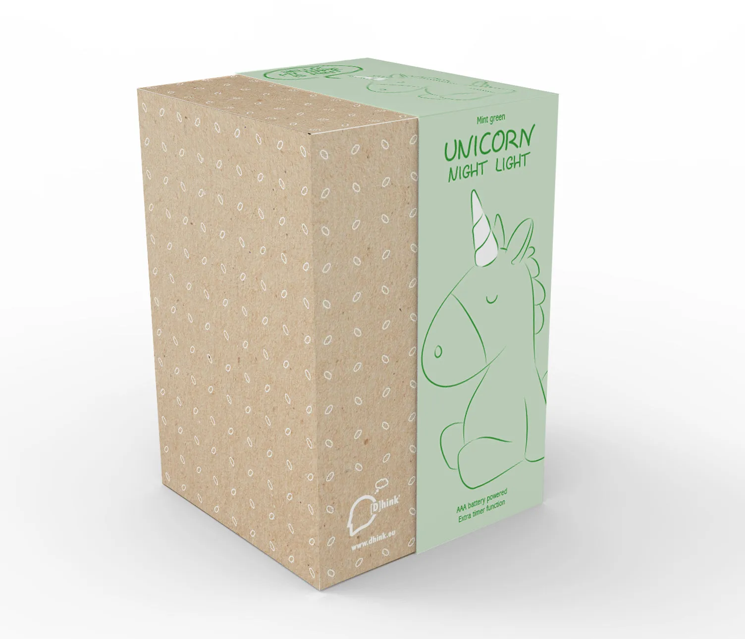 Colour Changing Night Light | Pastel Mint Green Unicorn | Medium