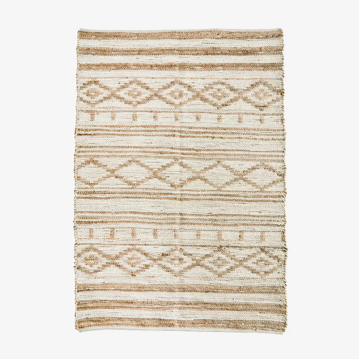 Cotton Rug - Off White & Natural