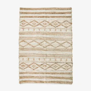 Cotton Rug - Off White & Natural