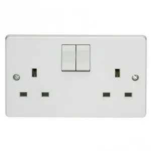 Crabtree Capital 4306 13A 2 Gang Switched Socket