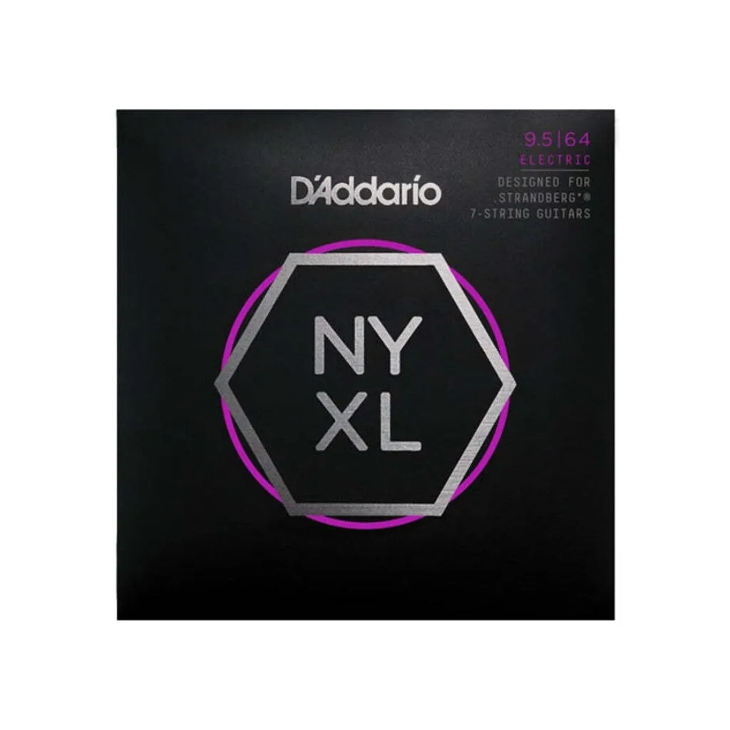 D'Addario NYXL09564SB NYXL Nickel Wound Electric Guitar Strings - .0095-.064 Custom Light 7-string