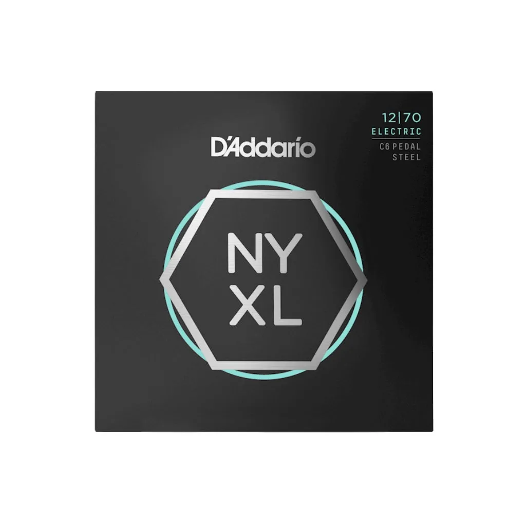 D'Addario NYXL1270PS NYXL Nickel Wound Strings for C6th Pedal Steel - .012-.070, Custom Medium