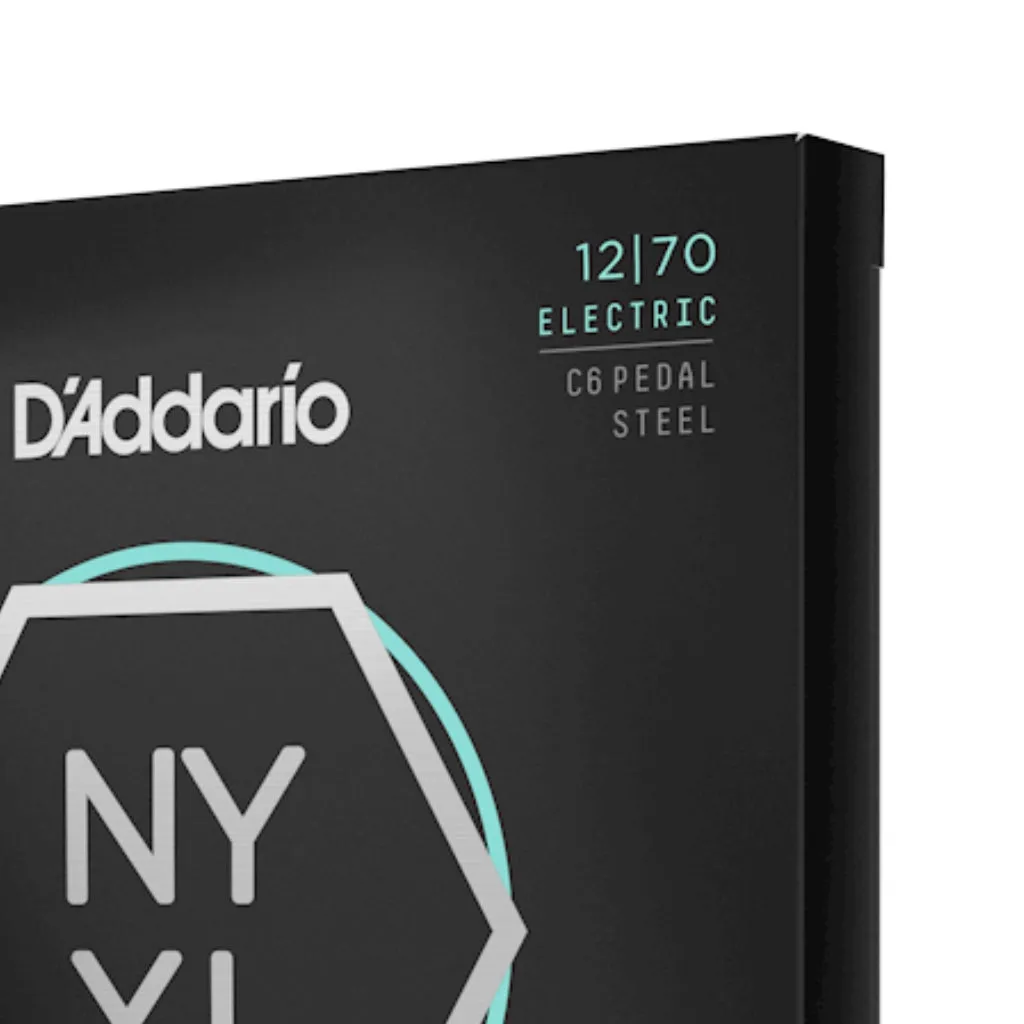 D'Addario NYXL1270PS NYXL Nickel Wound Strings for C6th Pedal Steel - .012-.070, Custom Medium