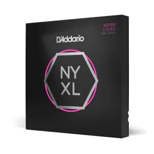 D'Addario NYXL45100 Nickel Wound Bass Guitar Strings, Regular Light, 45-100, Long Scale