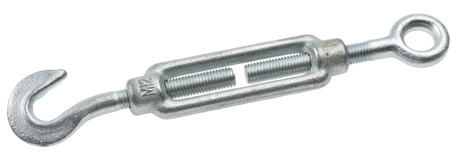 Deacon Electro Galvanised Straining Screw Hook & Eye M6 x 100