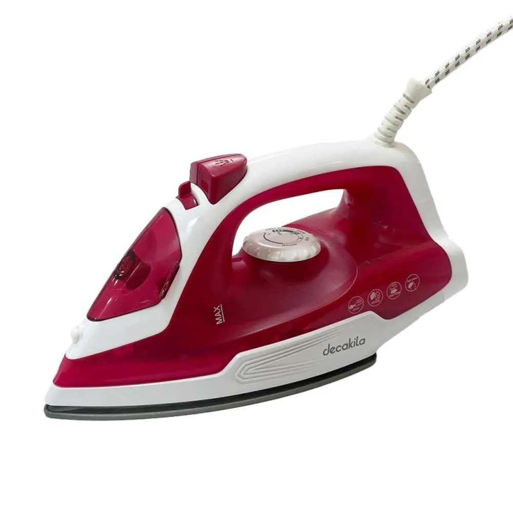 Decakila Steam Iron Red 1600W