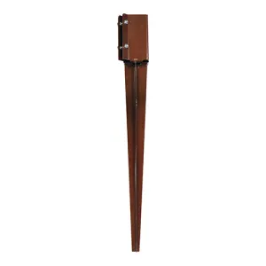 Drive-In Post Spike Bolt Secure Oxide Red 100 x 750mm