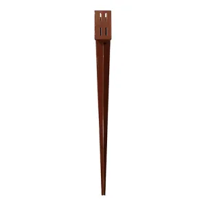 Drive-In Post Spike Quick Fit Oxide Red 100 x 600mm