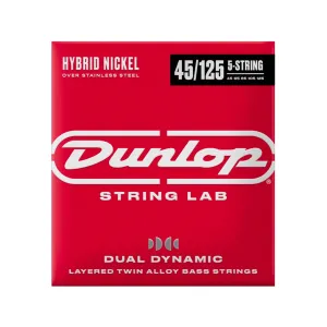 Dunlop Hybrid Nickel Over Stainless Steel Bass Strings 5 string 45-125