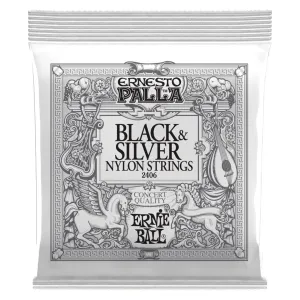 Ernie Ball Ernesto Palla Black and Silver Nylon Classical Guitar String