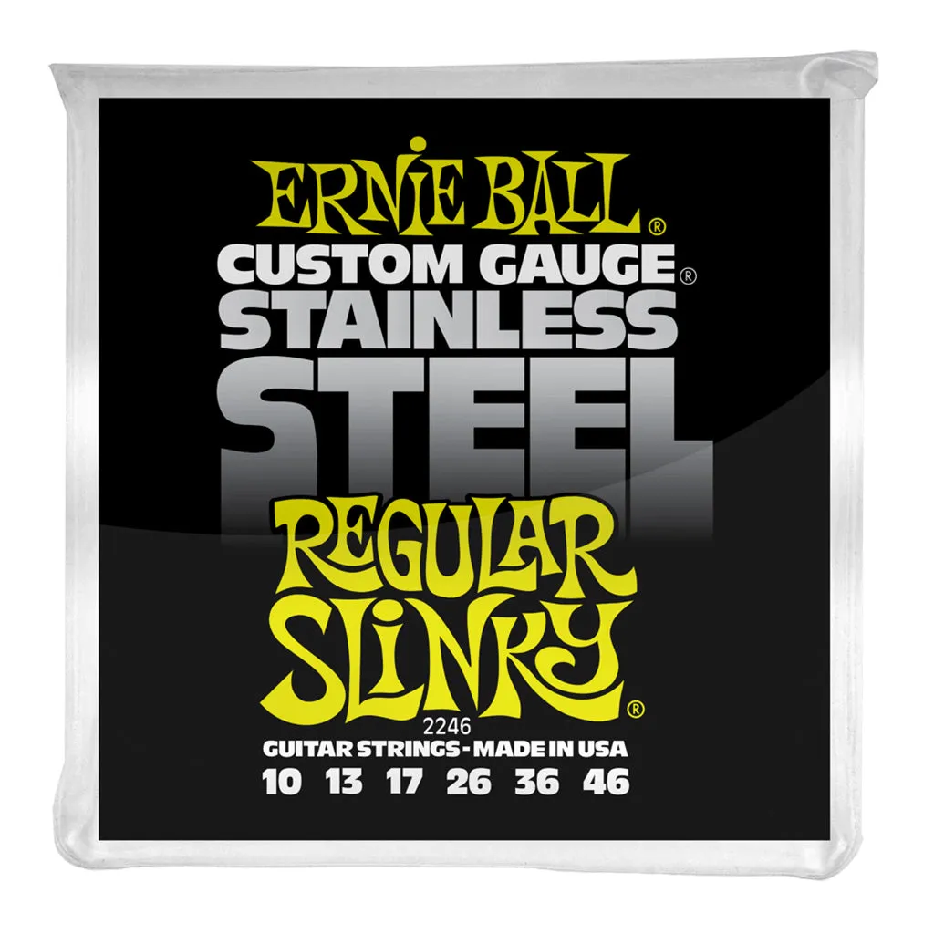Ernie Ball Regular Slinky Stainless Steel Wound Electric Guitar Strings