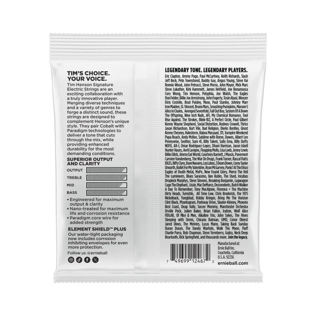 Ernie Ball Tim Henson Signature Electric Guitar Strings - .0095-.046