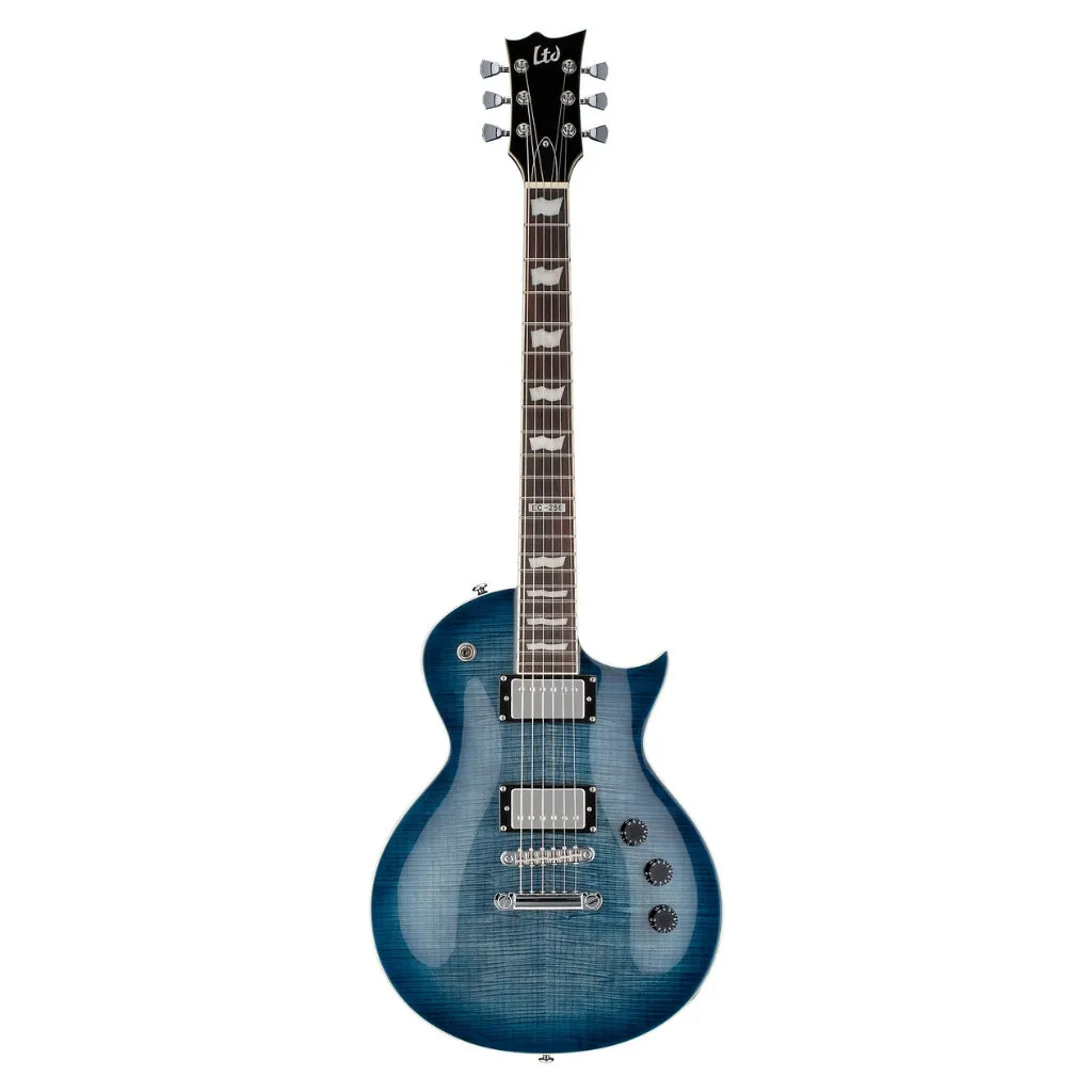 ESP LTD EC-256FM Electric Guitar - See Thru Cobalt Blue