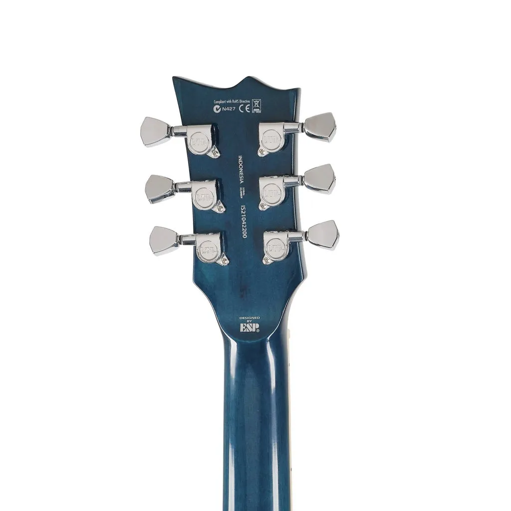 ESP LTD EC-256FM Electric Guitar - See Thru Cobalt Blue