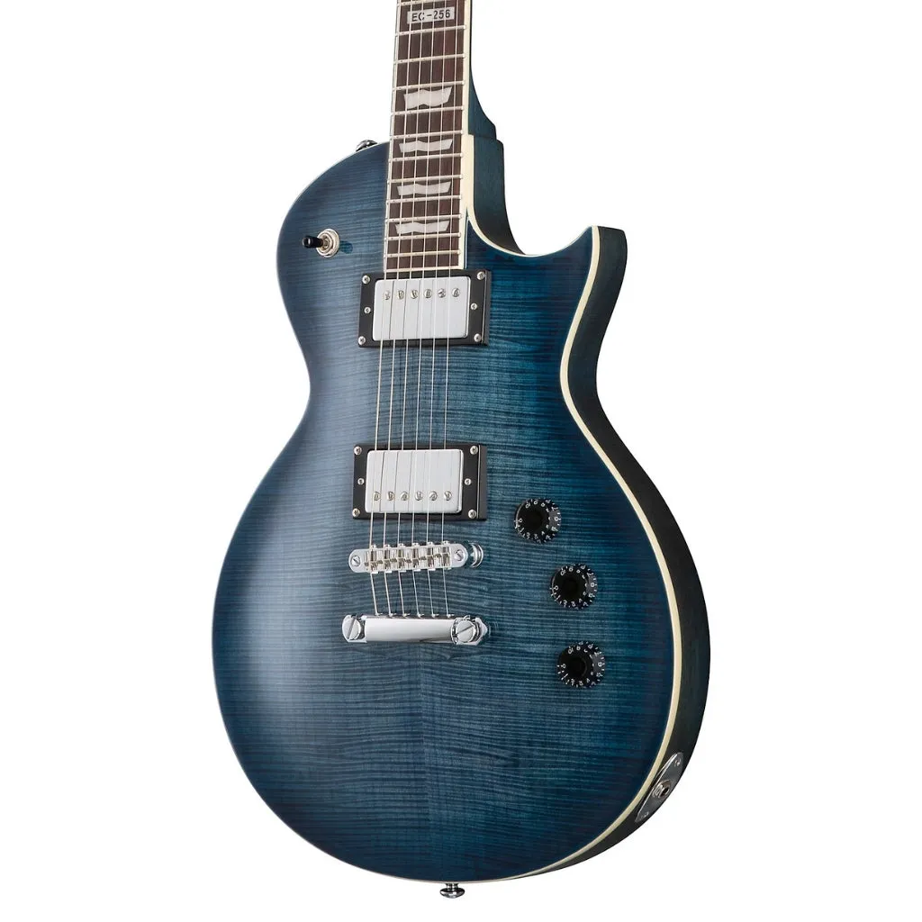 ESP LTD EC-256FM Electric Guitar - See Thru Cobalt Blue