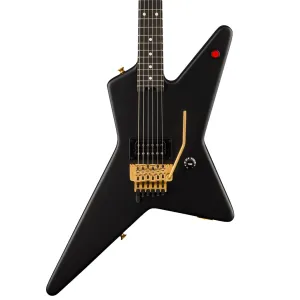EVH Limited Edition Star, Ebony Fingerboard, Stealth Black with Gold Hardware