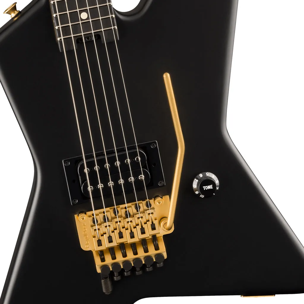 EVH Limited Edition Star, Ebony Fingerboard, Stealth Black with Gold Hardware