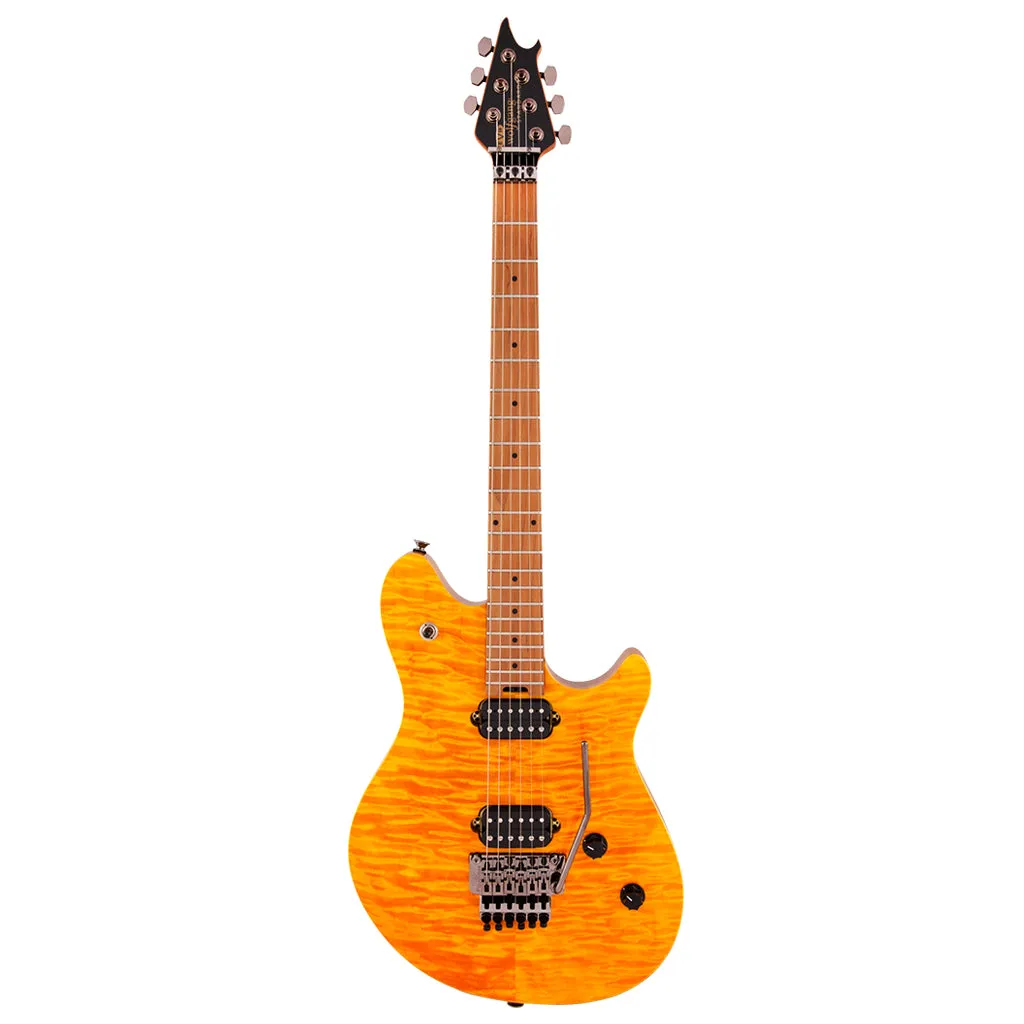 EVH Wolfgang Standard Quilted Maple - Trans Amber - Baked Maple