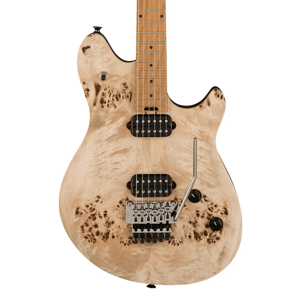 EVH Wolfgang WG Standard Exotic Poplar Burl, Baked Maple Fingerboard, Natural