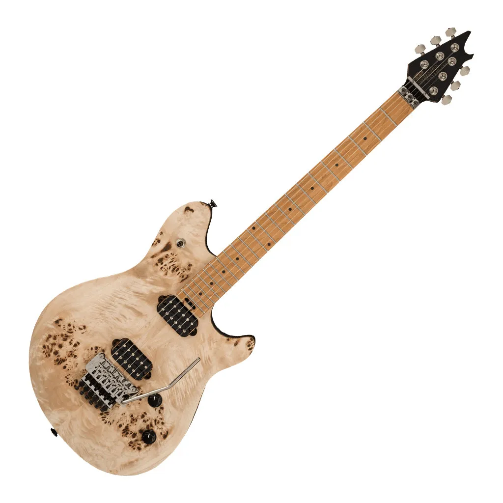 EVH Wolfgang WG Standard Exotic Poplar Burl, Baked Maple Fingerboard, Natural
