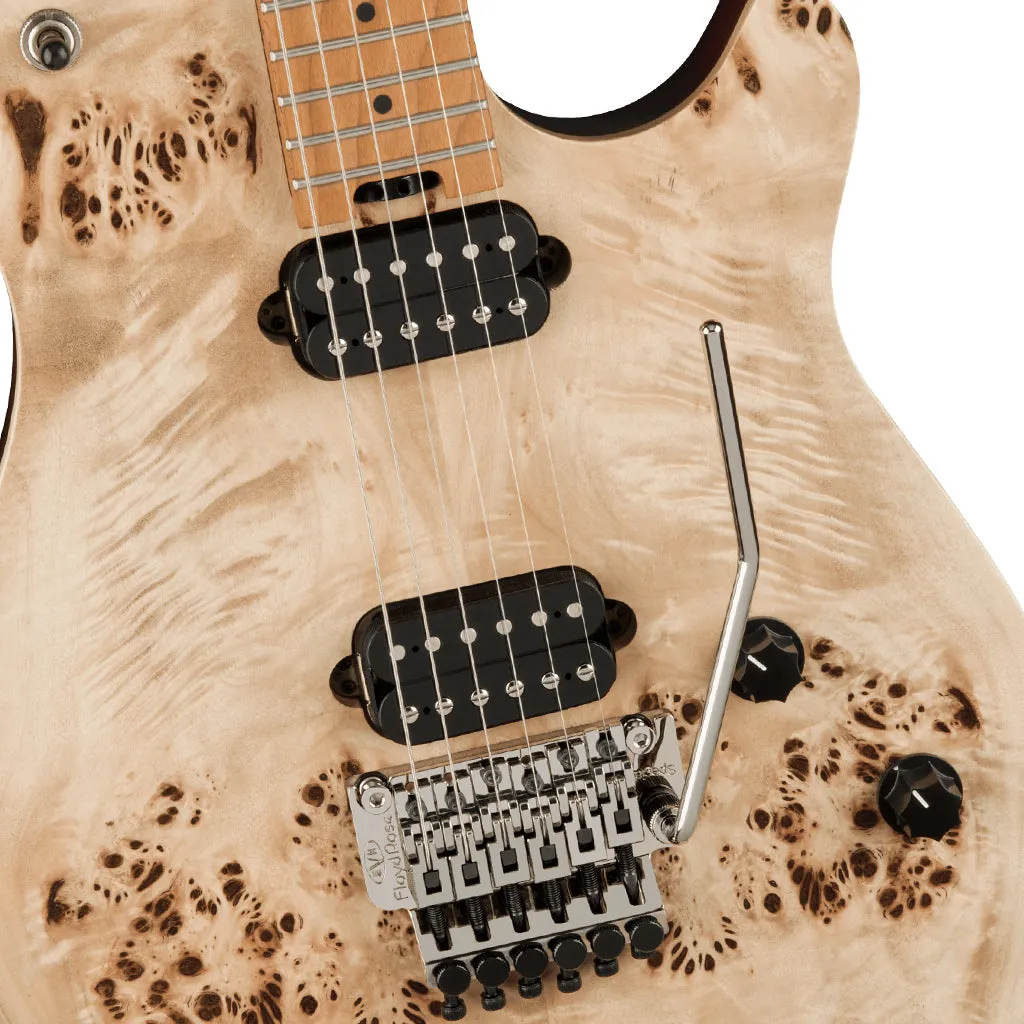 EVH Wolfgang WG Standard Exotic Poplar Burl, Baked Maple Fingerboard, Natural