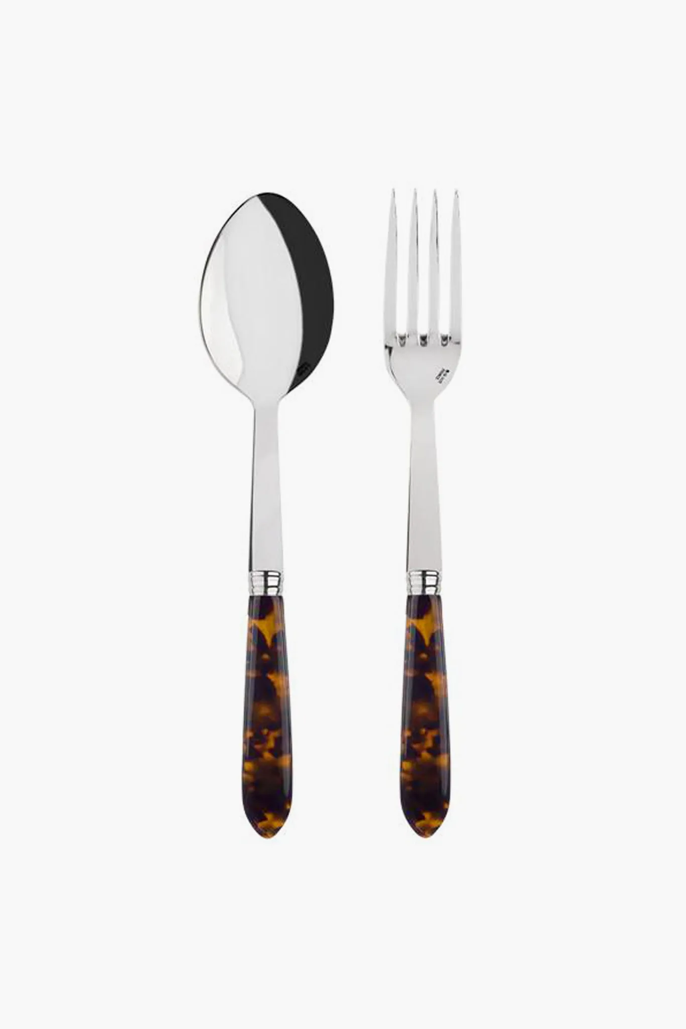 Faux Tortoise Serving Set