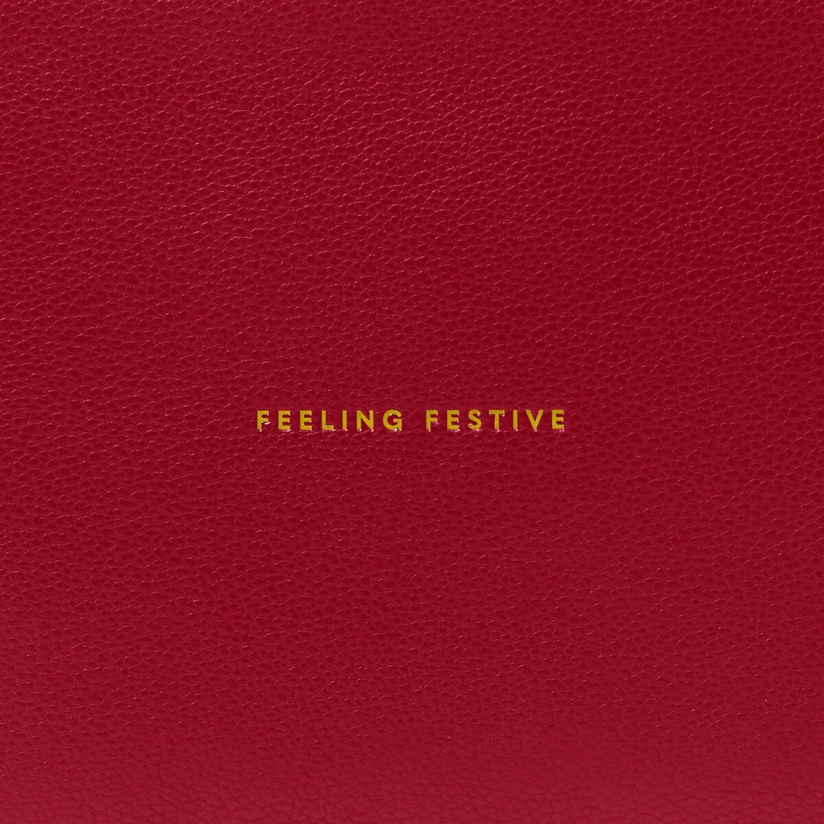 Feeling Festive' Sentiment Pouch | Garnet Red