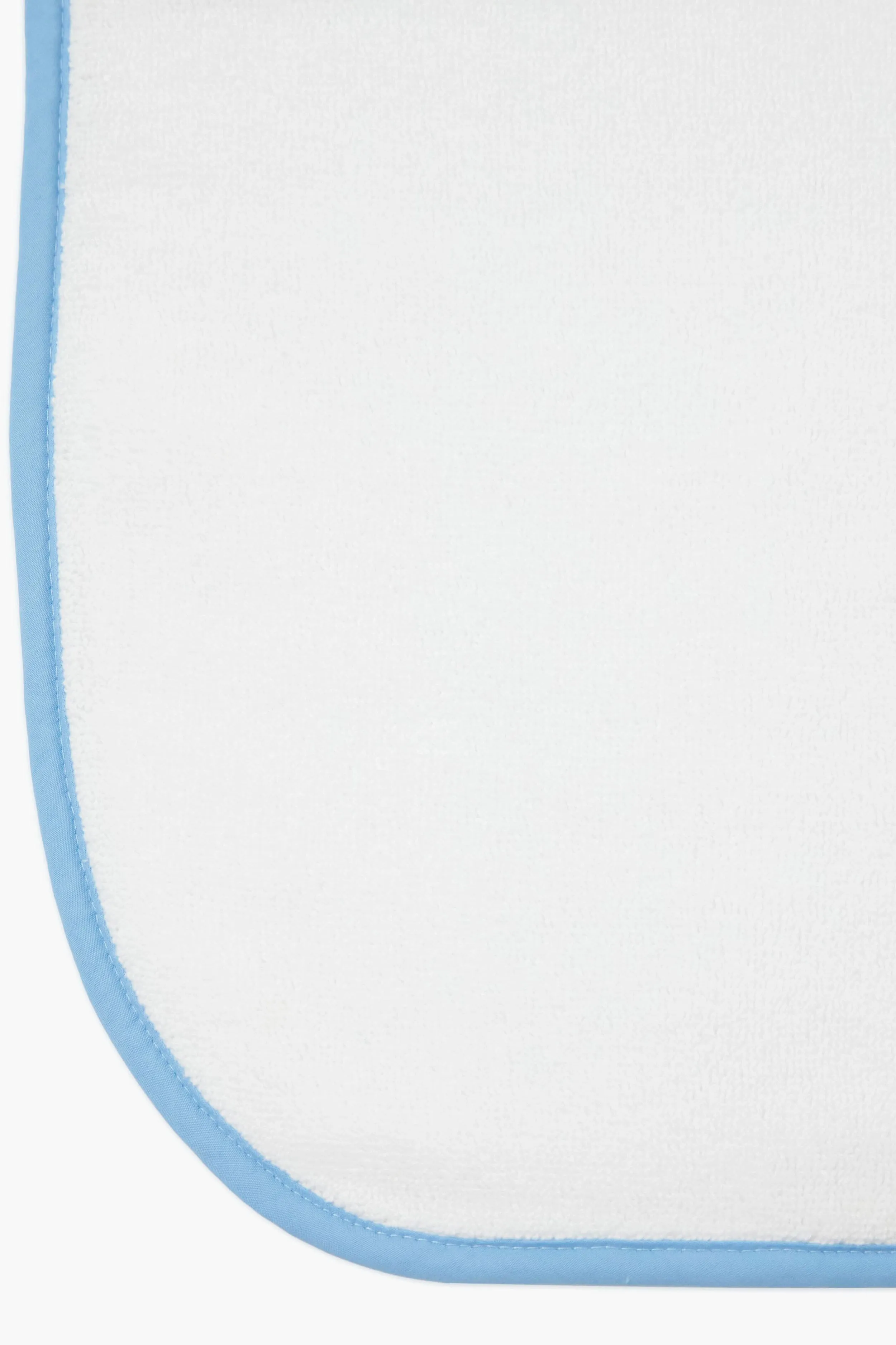 French Blue Piped Edge Bath Mat