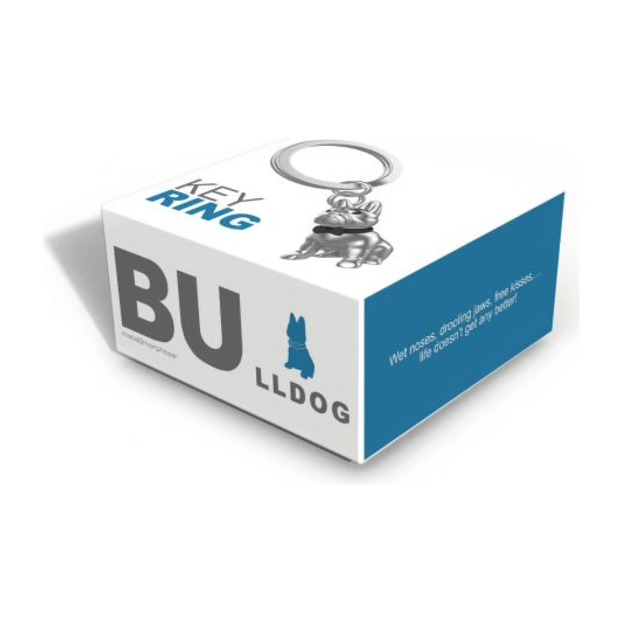 French Bulldog with Bow Tie Keyring