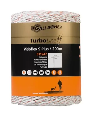 Gallagher Vidoflex 9 TurboLine Plus White 200m