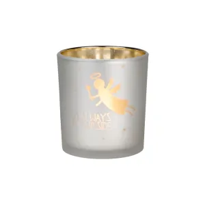 Glossy Light Tealight Holder | I'm Always By Your Side | 8cm
